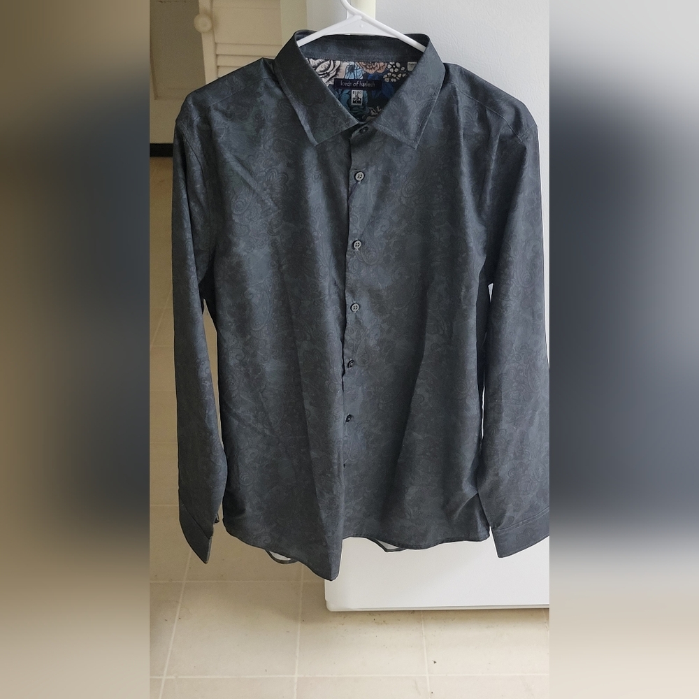 Elegant Black Patterned Shirt